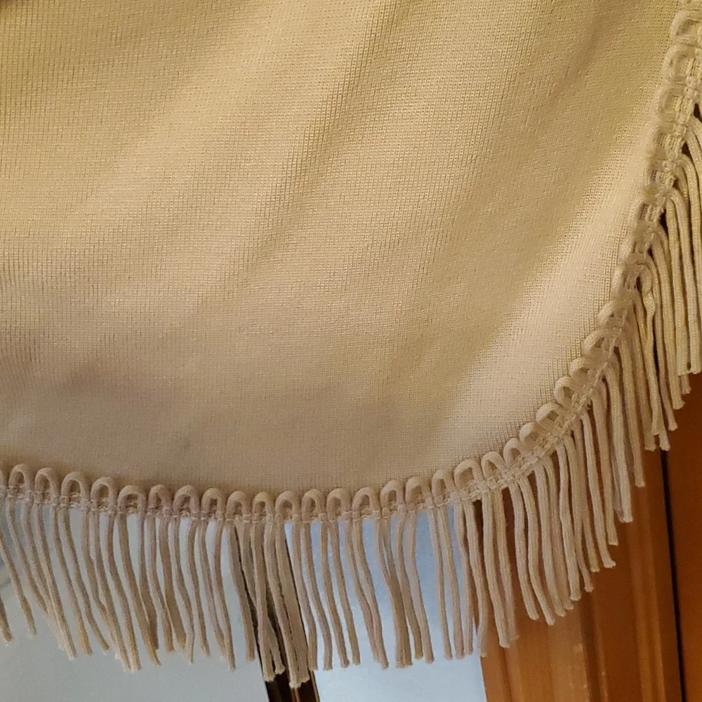 Coldwater Creek Womans Tan Soft Fringed‎ Boho Shawl One Size - Picture 8 of 10